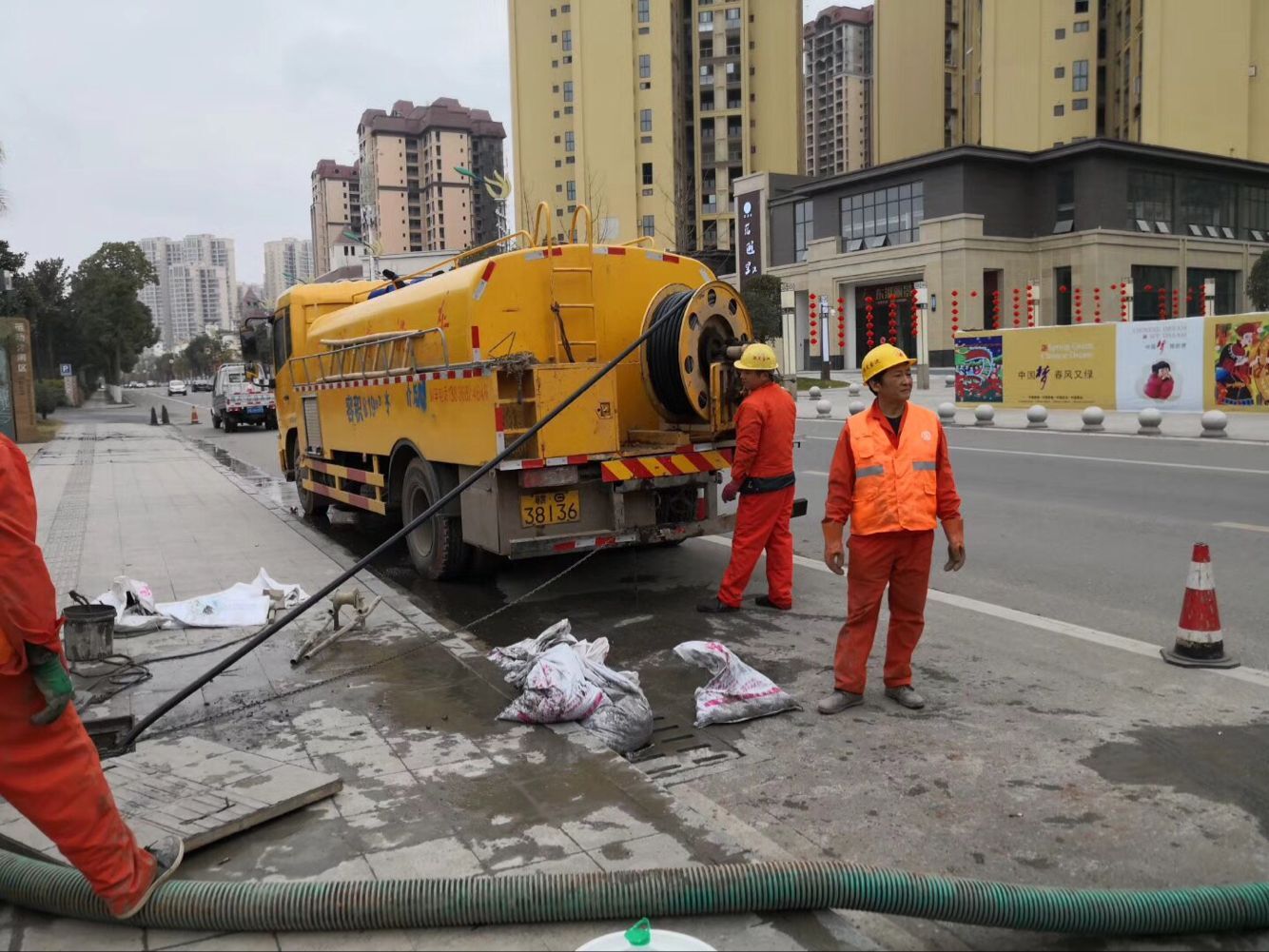 武陟排污管道清淤-管道清洗